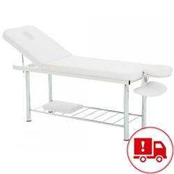 Massage Bed - Flat Stackable - White